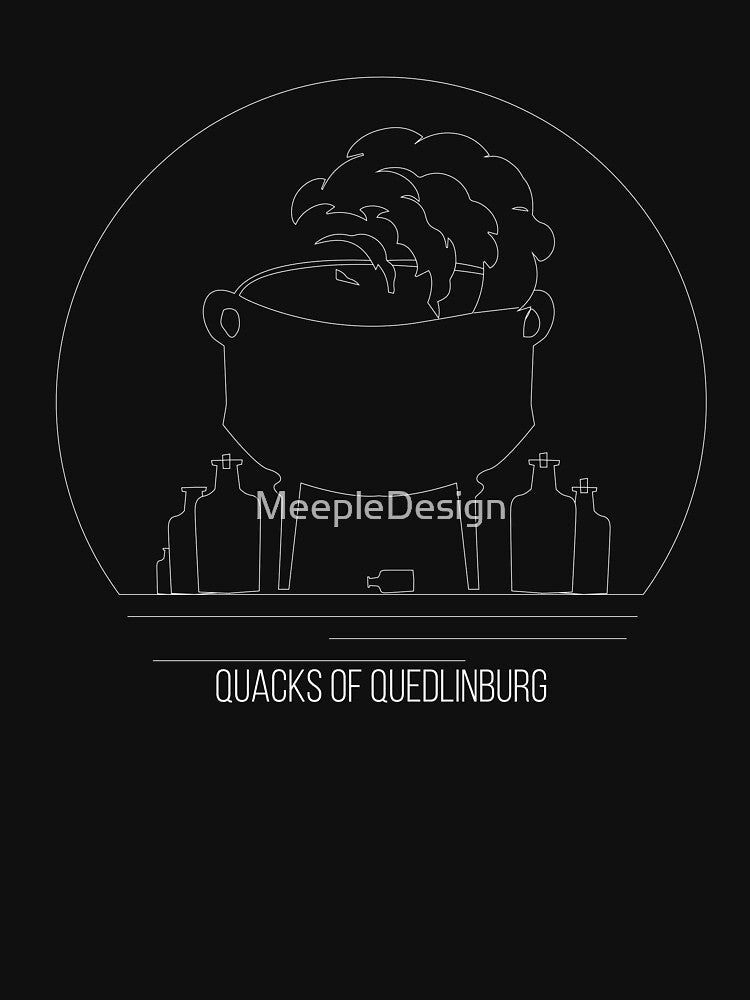 Quacks of Quedlinburg Minimalist Line Art - Board Game Inspired Graphic - Tabletop Gaming  - BGG by MeepleDesign