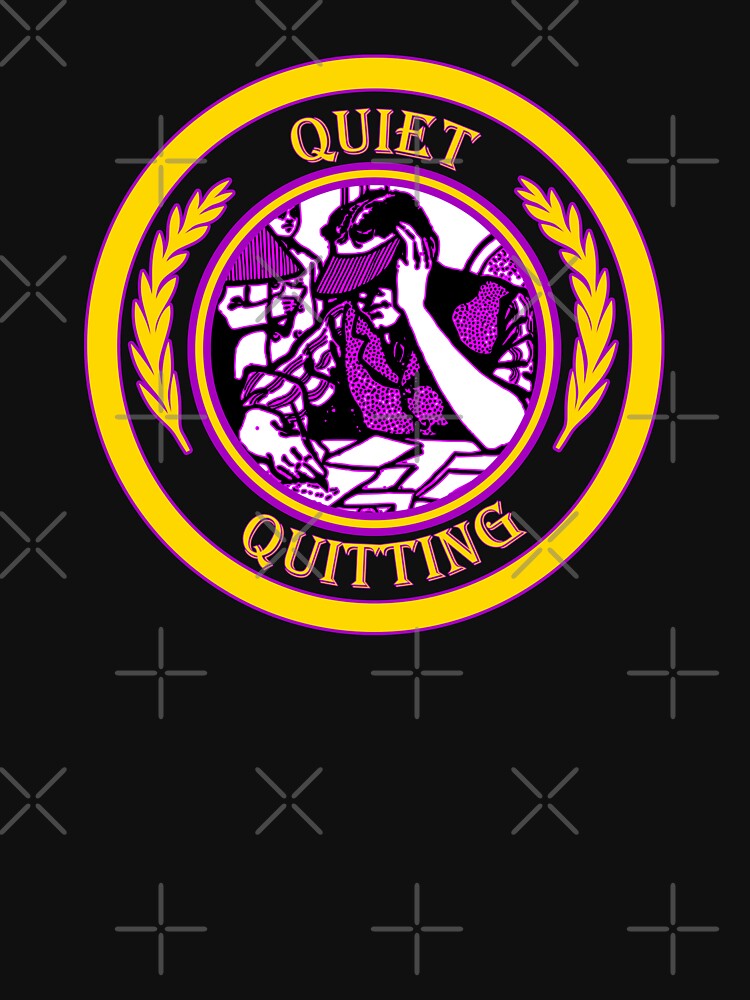 Quiet Quitting - Chill Retro Design for T-shirts, iPhone Cases, Stickers and Other Accessories by Ridiculam Toga