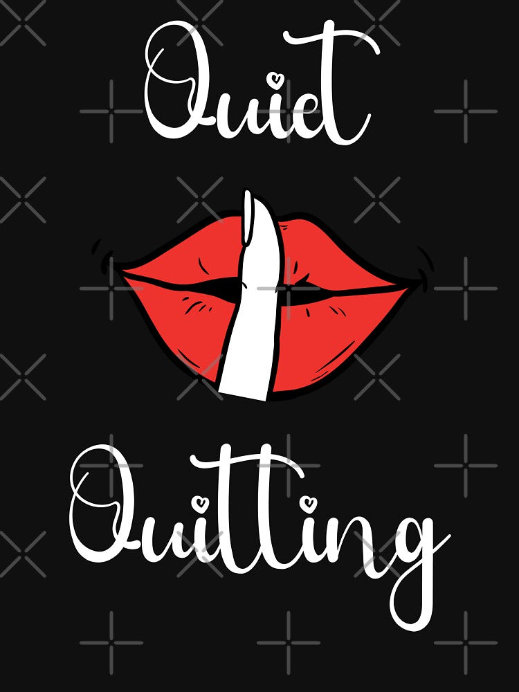Quiet Quitting With Silence Gesture Illustration by otage79