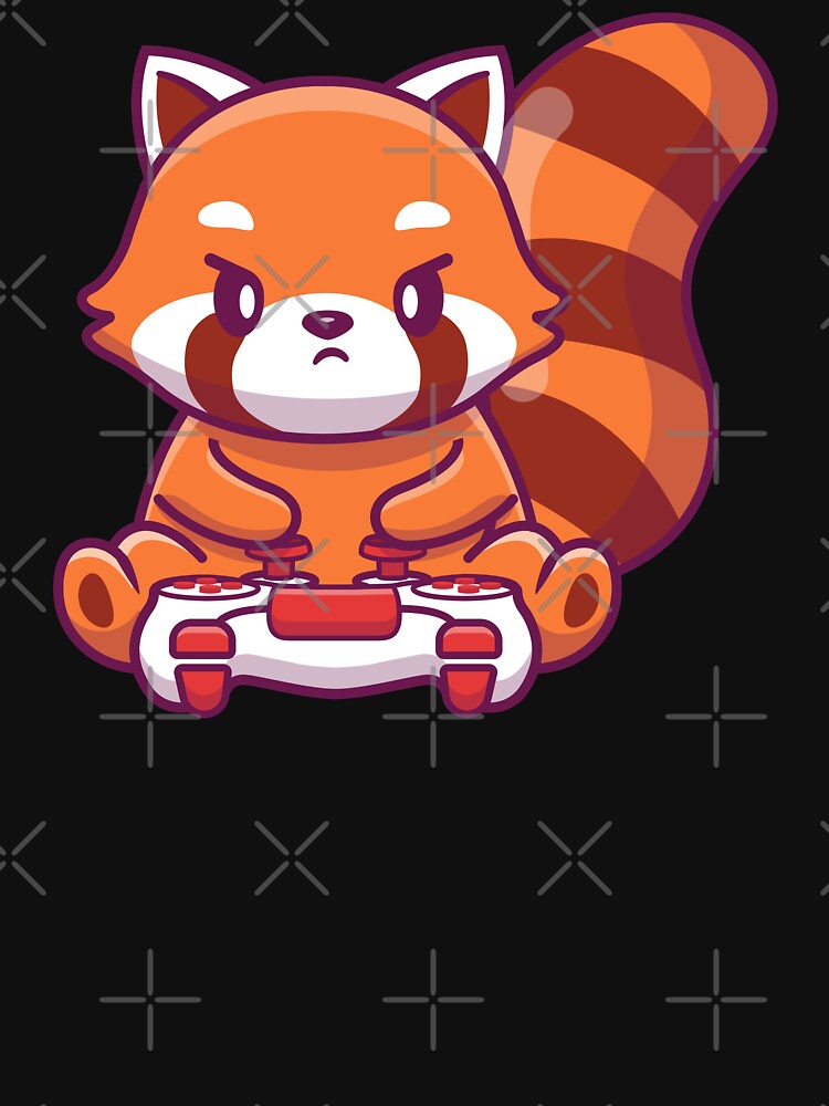 Gaming Red Panda by Vector Scout Lab