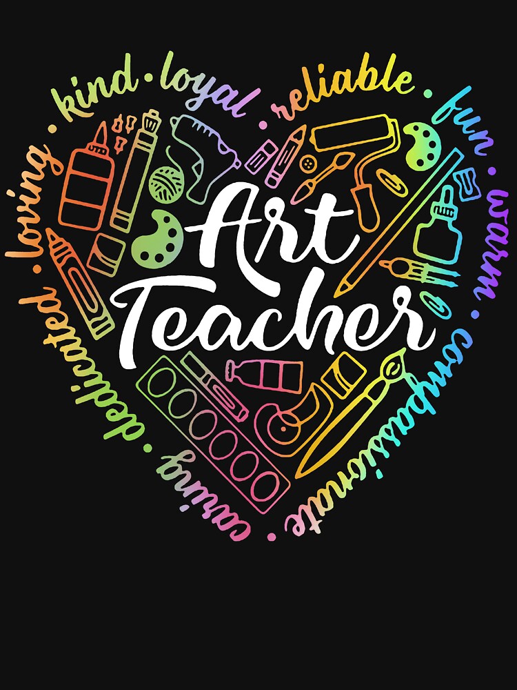 Art Teacher education funny teaching artist cute colorful by elizabethdawnn