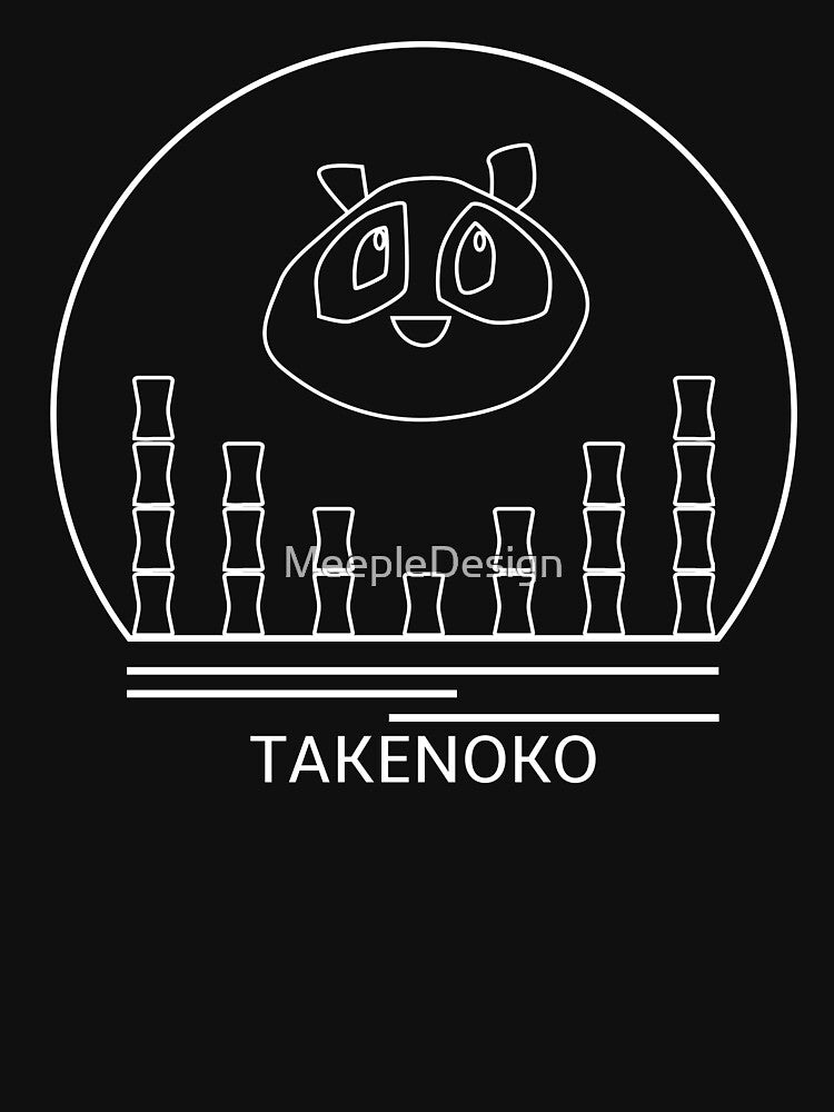 Takenoko Minimalist Line Drawing - Board Game Inspired Graphic - Tabletop Gaming  - BGG by MeepleDesign