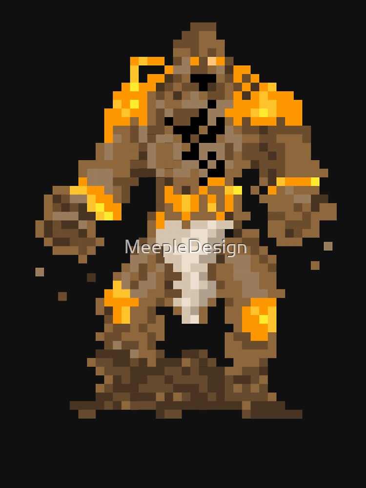 Gloomhaven Cragheart Pixel Design - Board Game Inspired Graphic - Tabletop Gaming by MeepleDesign