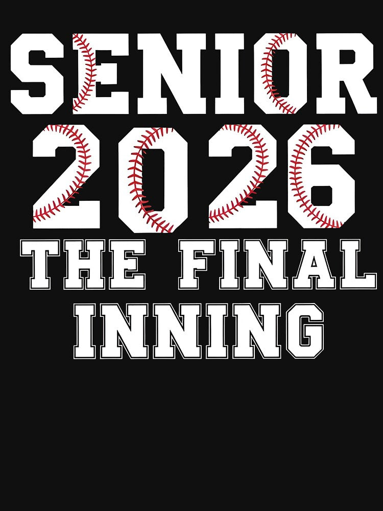 Retro Baseball Senior 2026 – The Final Inning Mom Dad Design by viectory