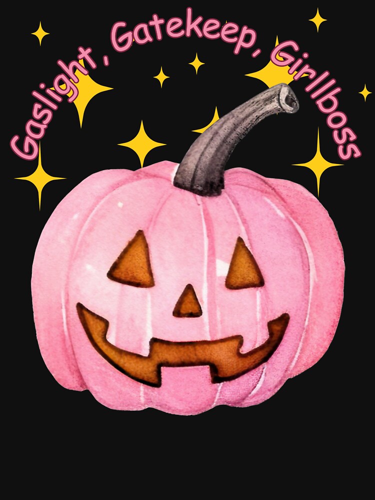 GASLIGHT, GATEKEEP, GIRLBOSS, PINK PUMPKIN, GIRLBOSS HALLOWEEN by larissa-myrie