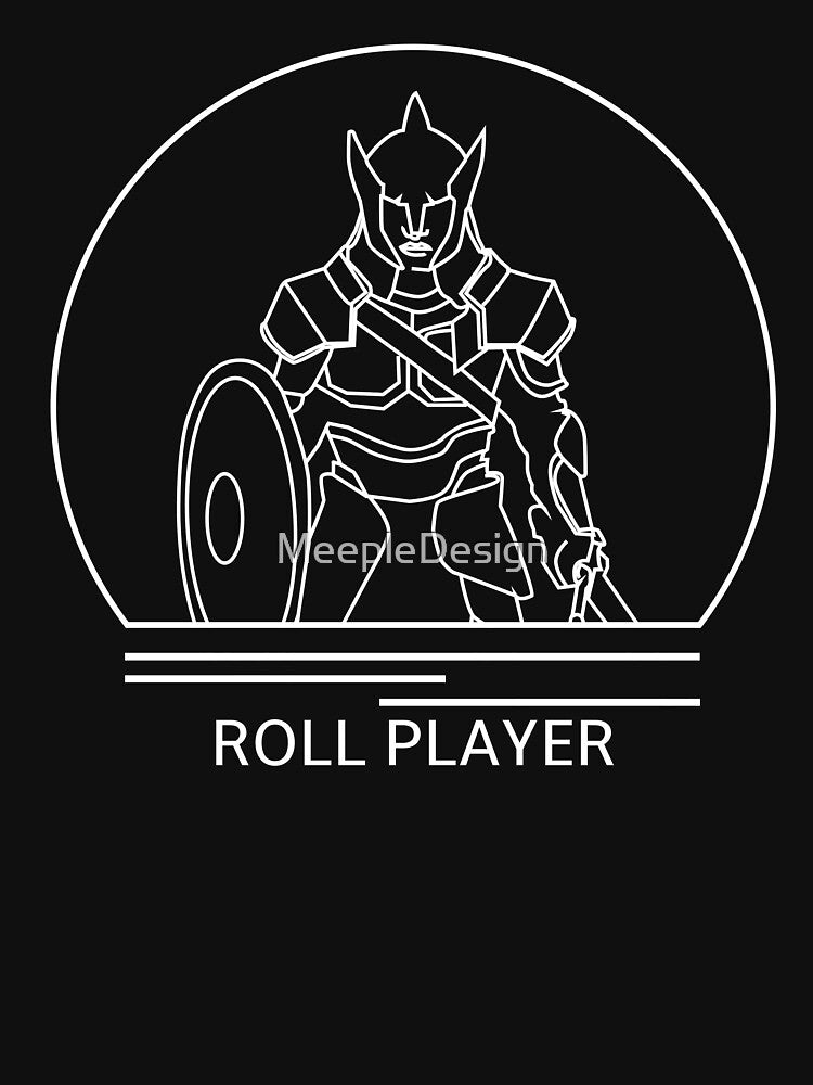 Roll Player Minimalist Line Drawing - Board Game Inspired Graphic - Tabletop Gaming  - BGG by MeepleDesign