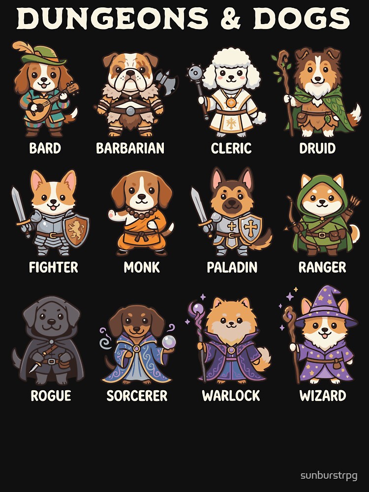 Dungeons & Dogs - All DnD Classes by sunburstrpg