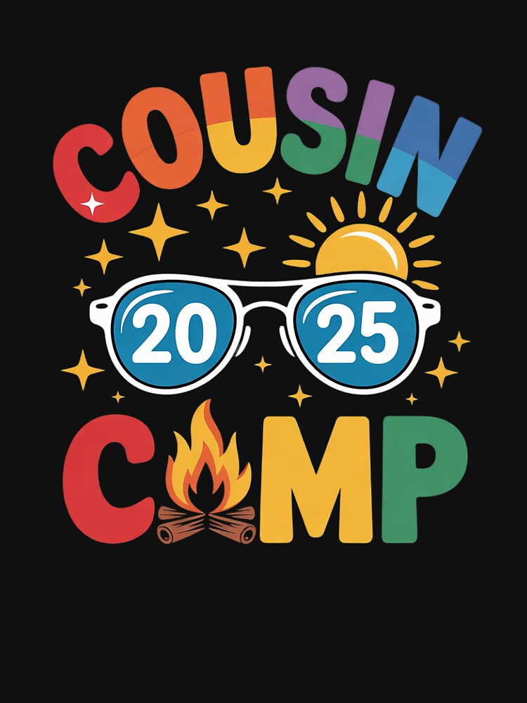 Womens Cousin Camp 2025 Family Vacation Summer Camping by angolinnArt