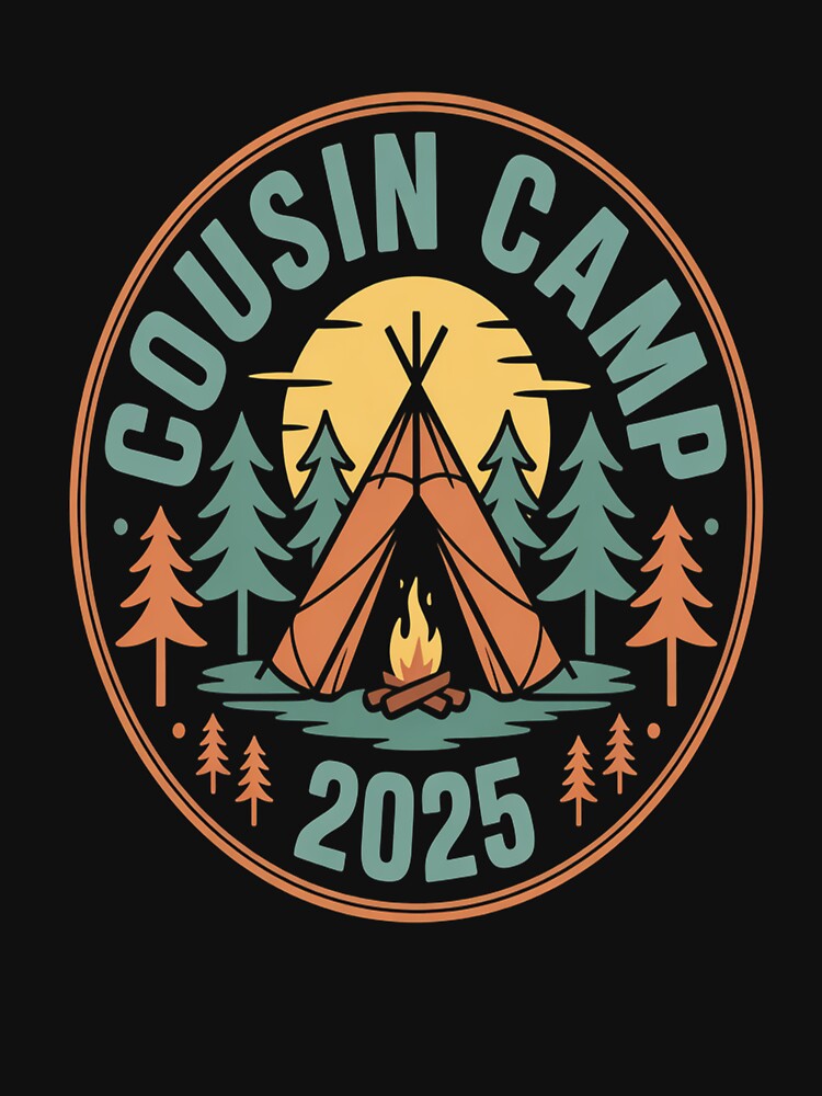 Cousin Camp 2025 Camping Crew Campfire Summer by brinbotty
