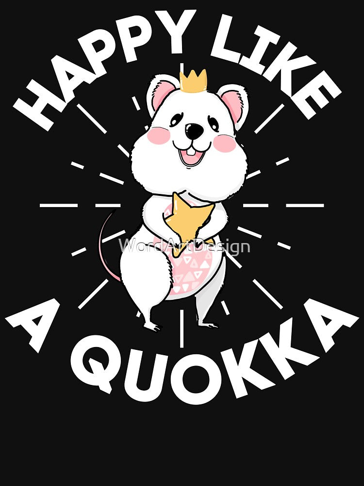 happy like a quokka by WordArtDesign