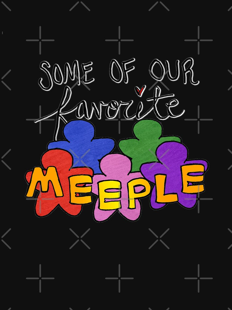 Some of Our Favorite Meeple (Dark Backgrounds) by E-B-Designs
