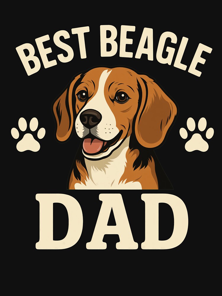 Best Beagle Dad Dog Lover Illustration by GiaoCalonas