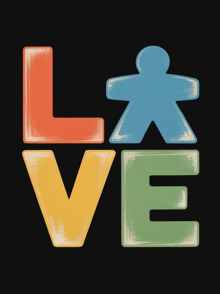 Meeple Love Board Game Night Tabletop Gamers by Minoloinan