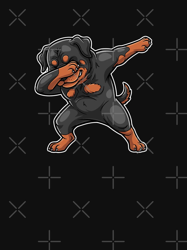 Rottweiler Puppy Dabbing Dog Lover Pet Owner by PopStars1993