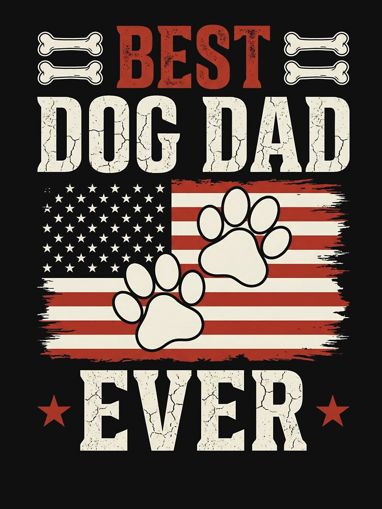 Best Dog Dad Ever American Pet Father Dog Owner by SofenArt