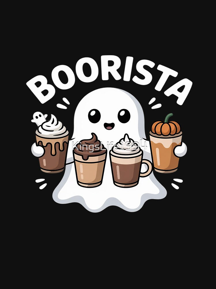 Boorista Boo Coffee, Halloween Spooky Ghost Coffee Barista by KingsLife1994
