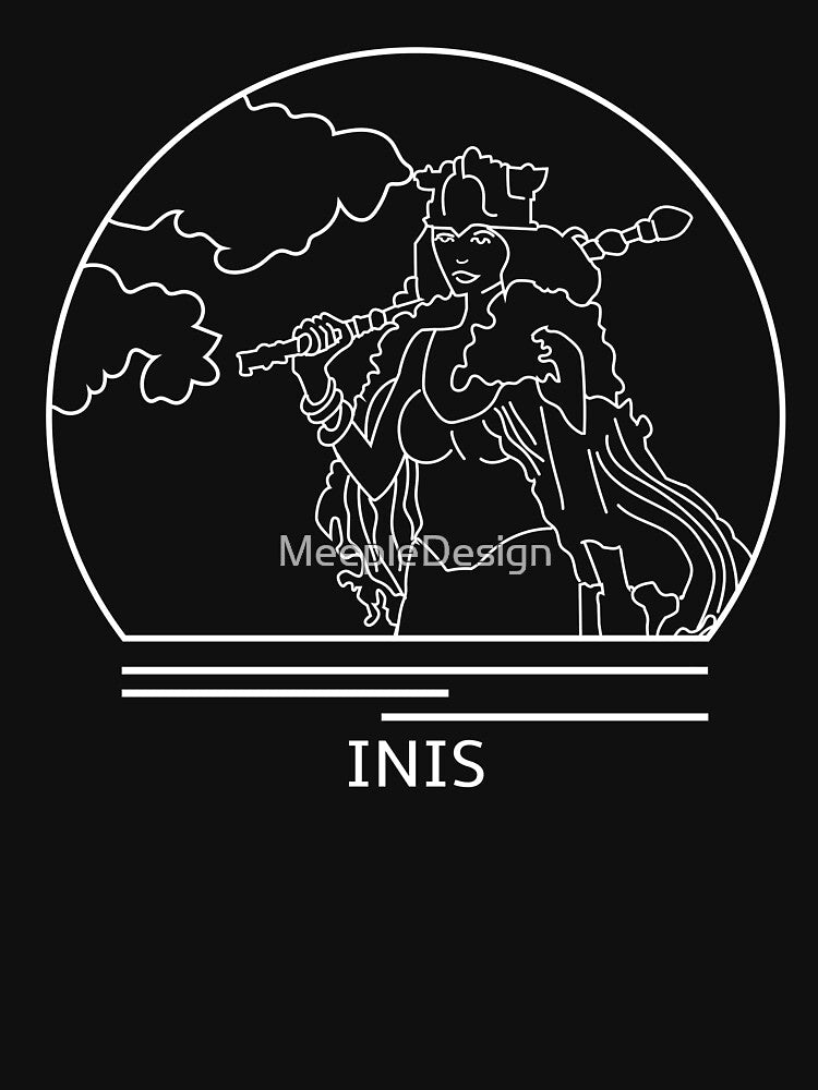 Inis Minimalist Line Drawing - Board Game Inspired Graphic - Tabletop Gaming  - BGG by MeepleDesign