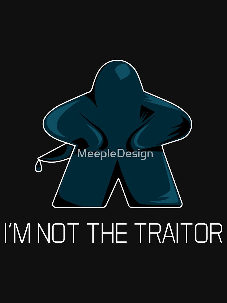 Social Deduction I'm Not The Traitor Meeple Graphic- Board Game - Tabletop Gaming by MeepleDesign