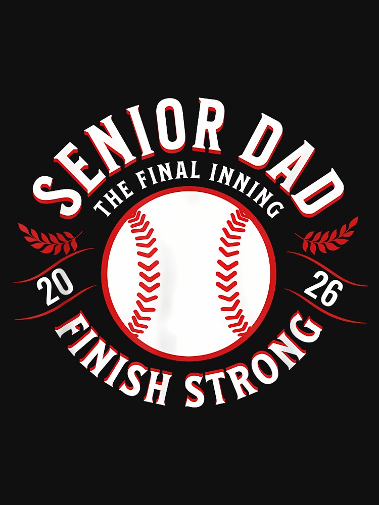 Baseball Senior Dad 2026 The Final Inning Distressed by KristineLi