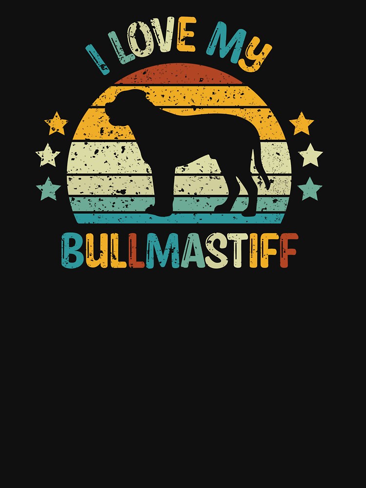 I Love My Bullmastiff Bullmastiff Owner Dog Lover Pet Parent by StickChic