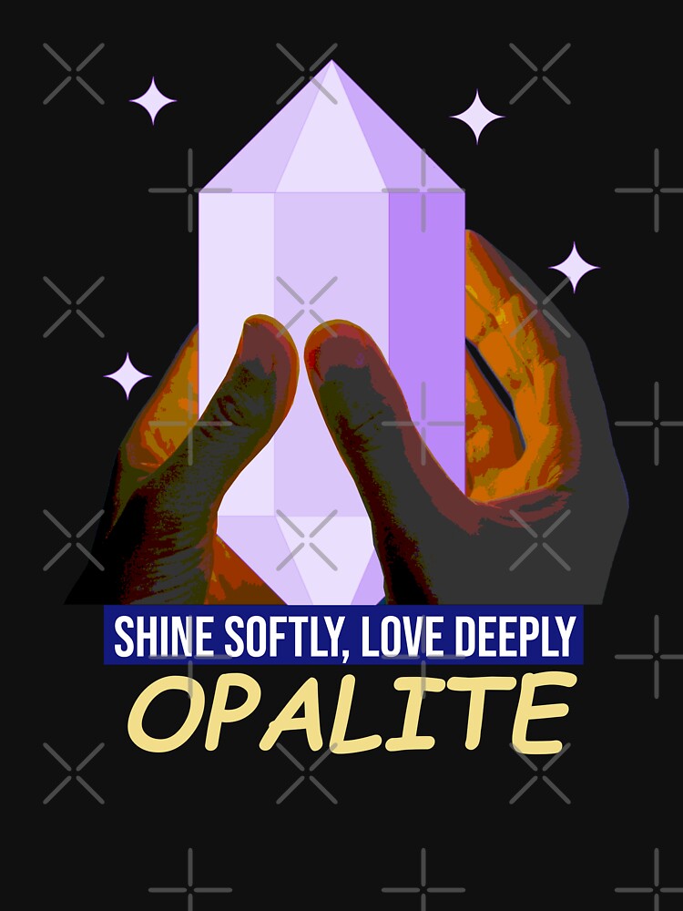 Shine Softly, Love Deeply | Opalite-Inspired Serenity Quote by ArtsyExplorer