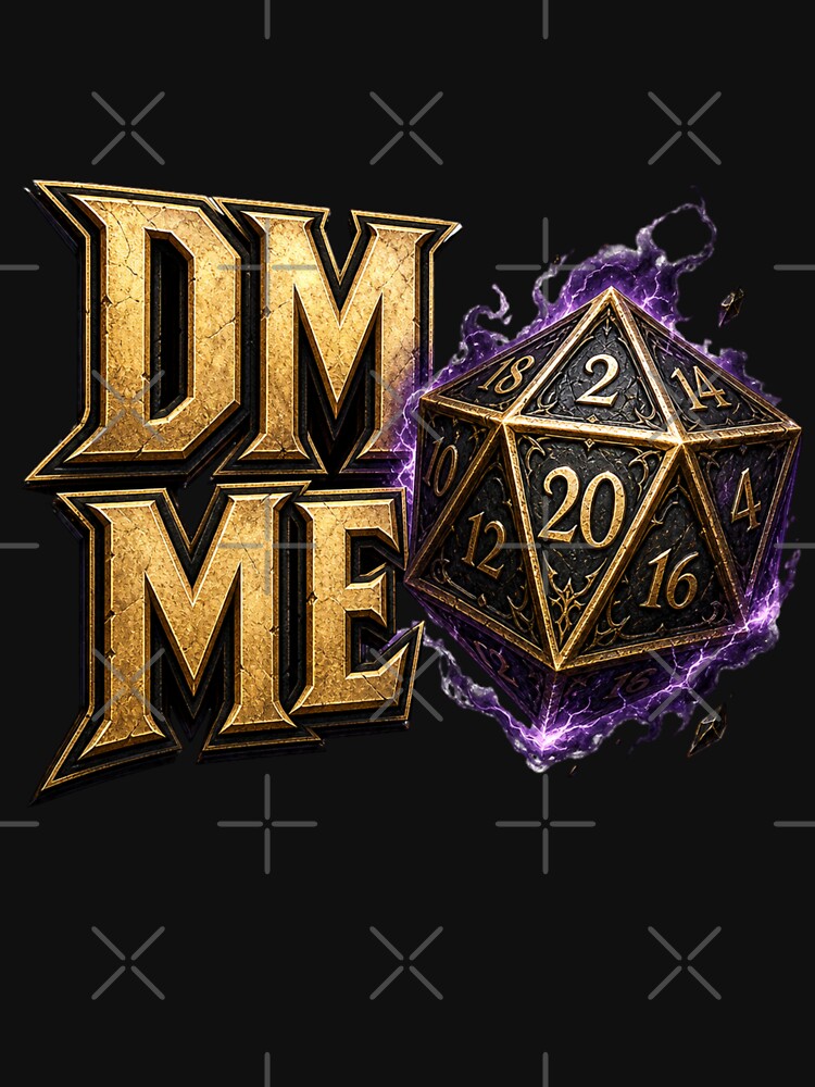 DM Me | funny D&D graphic for Dungeon Masters by tori-isCreating