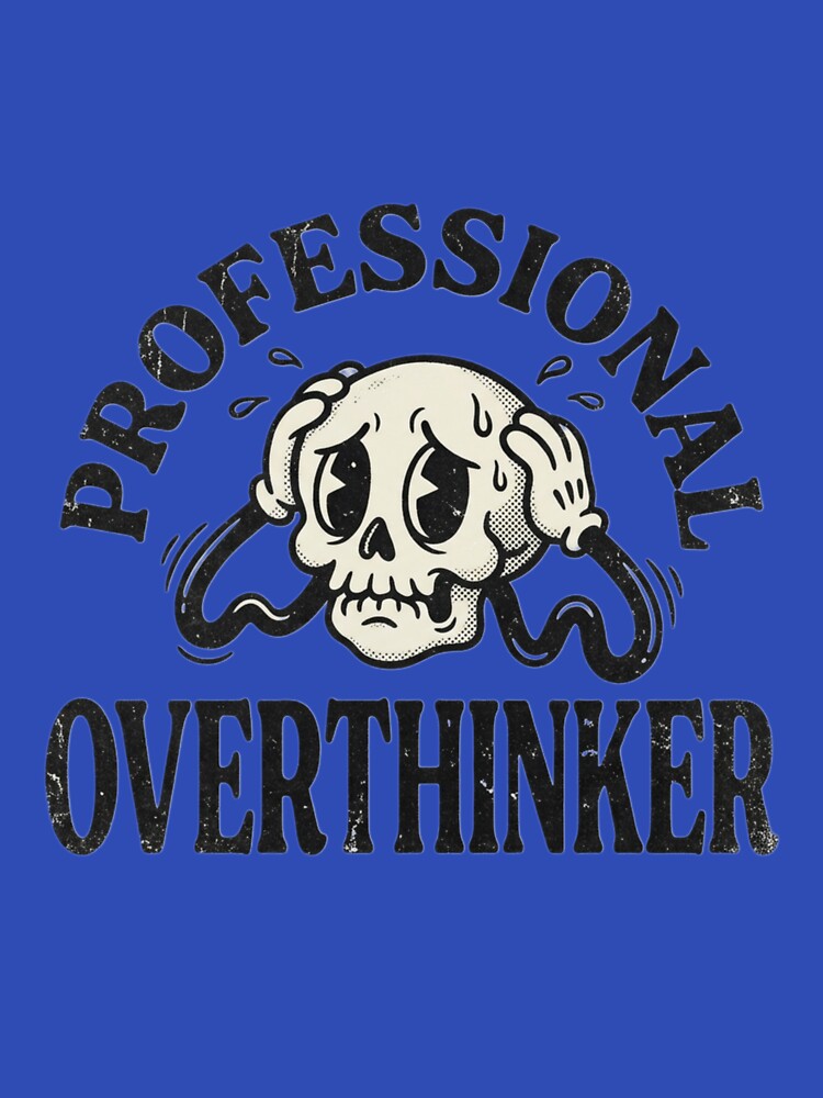 Professional Overthinker - Funny Vintage Rubber Hose Cartoon by David Wasson