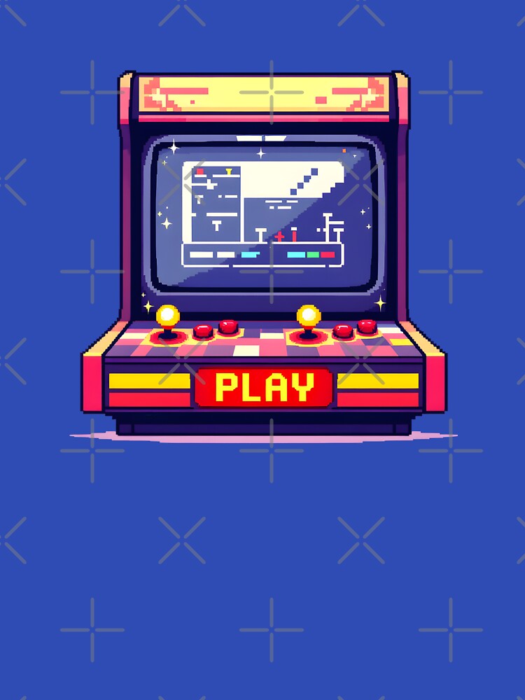 Retro Pixel Arcade Game Machine by Jollys-ArtShop
