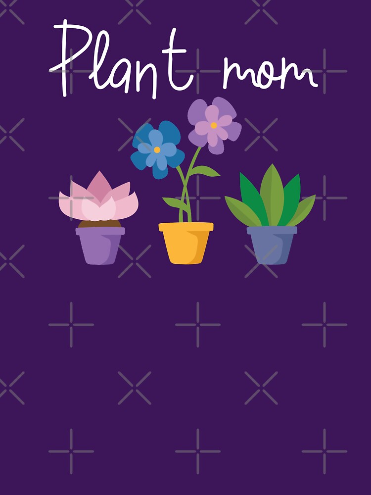 Plant mom and potted plants, indoor plants by VondasCreations