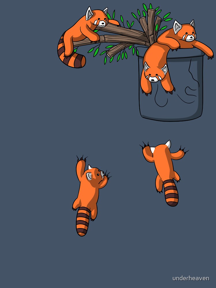 Red Panda Bear Pocket by underheaven