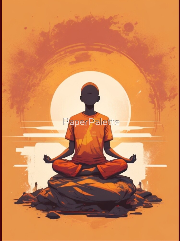Serene Silence Meditation Design by PaperPalette
