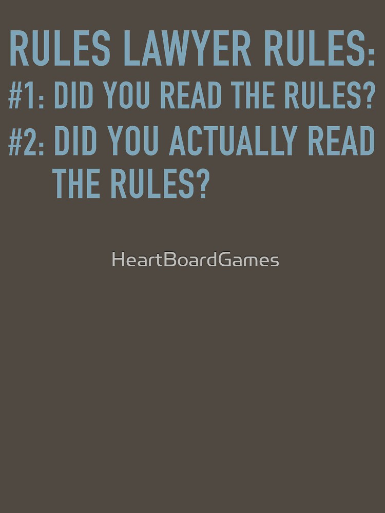 Rules Lawyer - Did you read the rules? by HeartBoardGames
