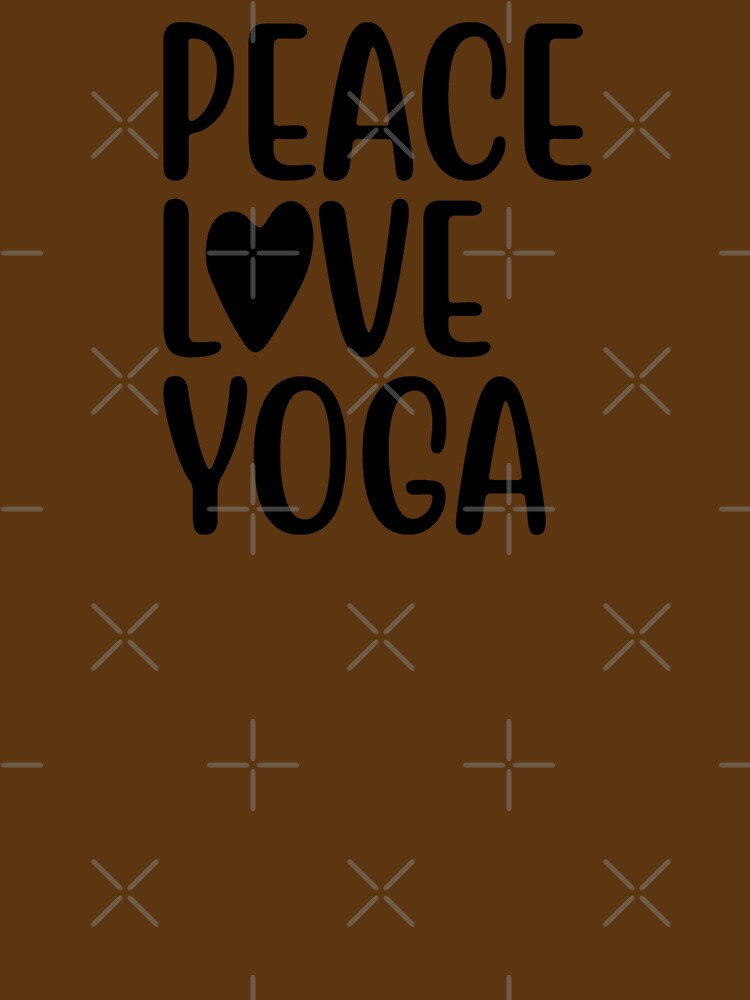 Yoga Quote Peace Love Yoga Motivational Saying by SoccaTamam