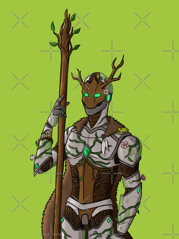 Warforged druid DnD portrait by ZentropyArt