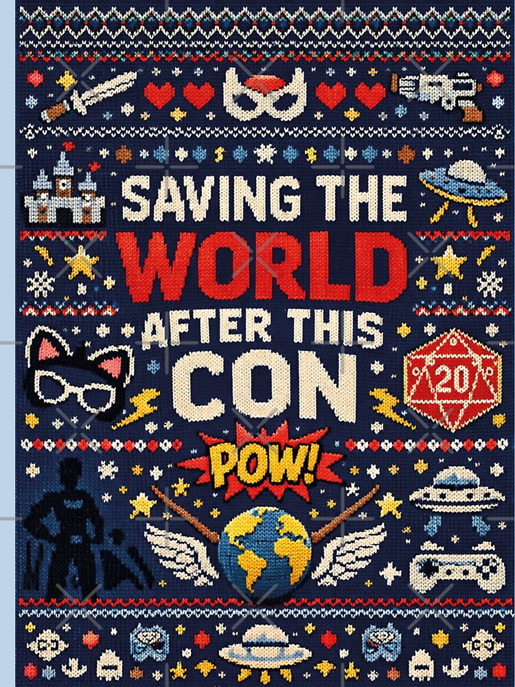 Saving the World After This Con Cosplay Humor Knitting Pattern by Mauswohn