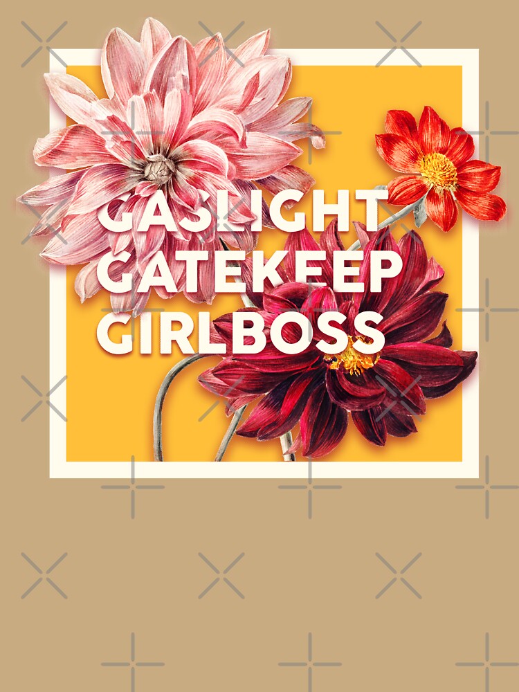 Gaslight Gatekeep Girlboss 2 - Funny Live Love Laugh poke fun parody Ugly Holiday Sweaters | Gas light Gate keep Girl boss | Wine Mom meme Pet Mat Bandana by Any Color Designs