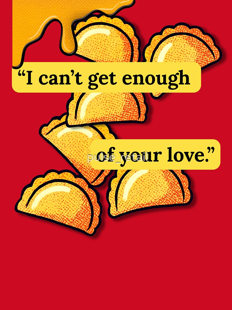 Retro Pierogi Love Quote Vintage Polish Food by pulse_retail