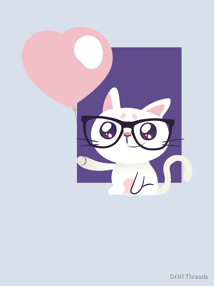 Cute Cat design For Cat Mamas - Cartoon Cat - Cat Mom by DNH Threads