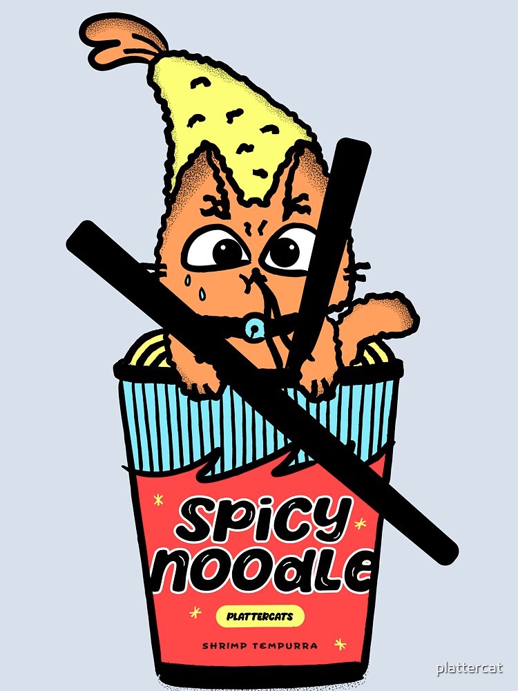 Spicy Noodle Cat by plattercat