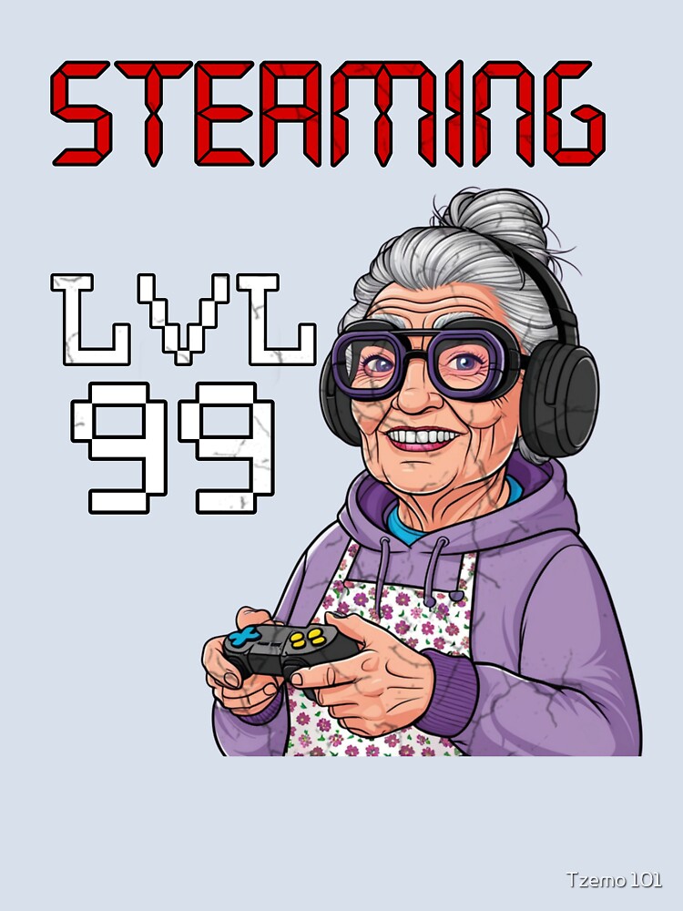OG Gamer Granny, Vintage Meets Victory Royale, Limited Edition, grandma streaming, Grandma Gamer Challenge, Boomer Owned by Tzemo101