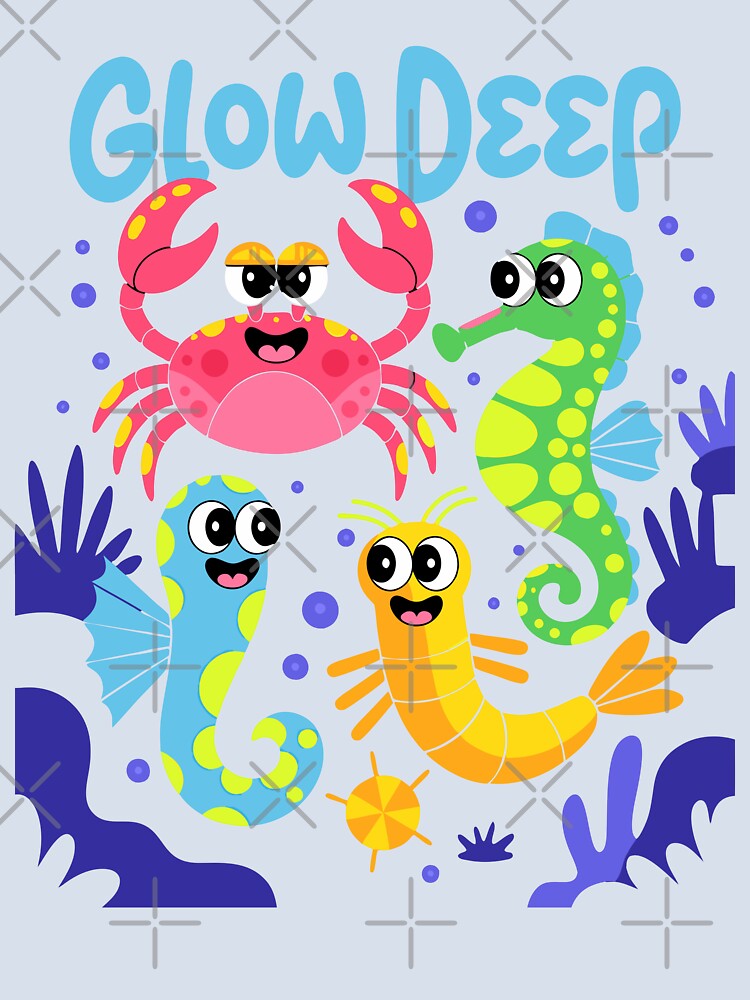 Glow Deep – Cute Sea Creatures with Bioluminescent Vibes by Taans-Creation