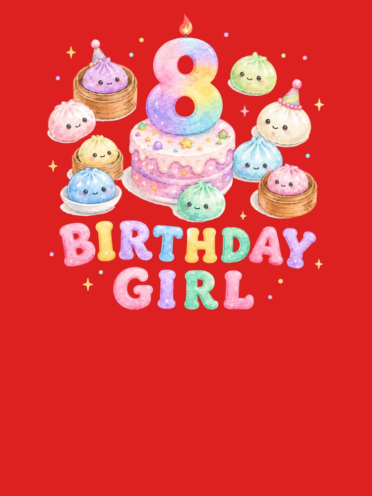 Cute Dim Sum Eighth Birthday Girl Party by bosamji