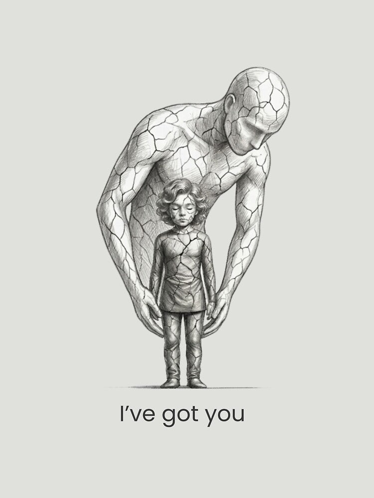 I’ve Got You – Emotional Inner Child Illustration by KindByNature