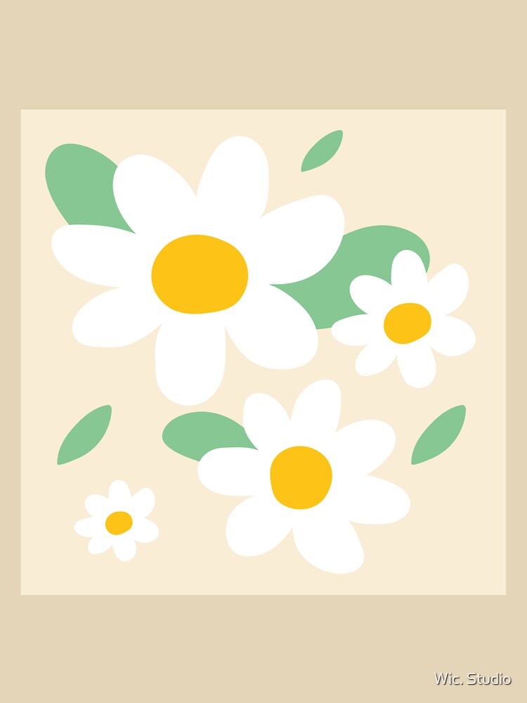 Daisy flower. by Wic. Studio