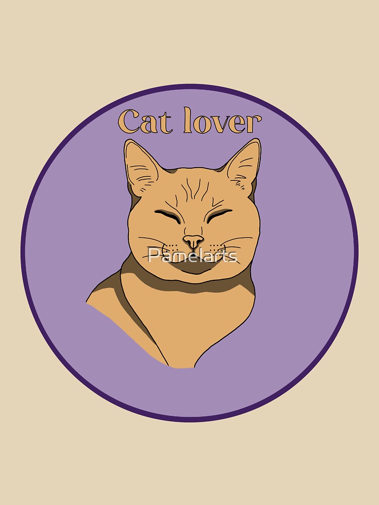 Cat lover sticker by Pamelarts