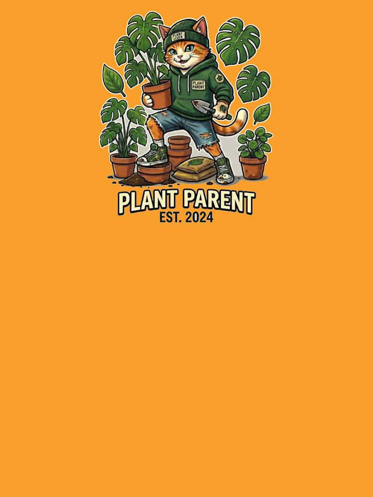 Plant Parent Cat - Cute Aesthetic Gardening Urban Jungle by Wild Horizon Studio