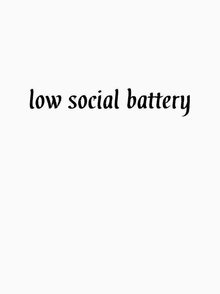 low social battery by Hi-kari