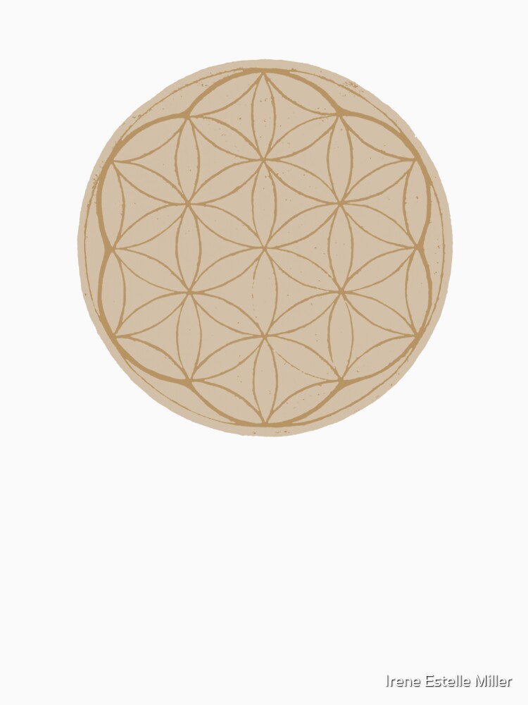 Flower of Life Linocut - Dove + Fawn by Irene Estelle