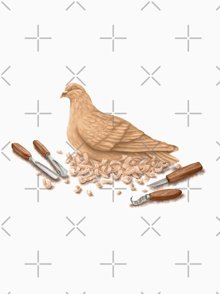 Carved Pigeon by Nikita Schaap