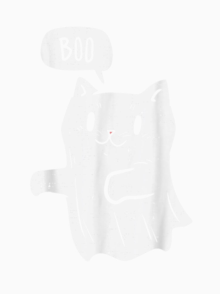 Ghost Cat Boo Funny Halloween by LePrince-Is-You